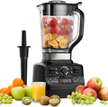 Enfmay Frullatore per Smoothie, Mixer ad Alta Potenza da 2000W con 4 Programmi, 8 Velocità, Display LCD del Tempo, Frullatore da Tavolo da 33000 Giri/min con Contenitore in Tritan da 2L Senza BPA, per Smoothie/Zuppe/Dessert