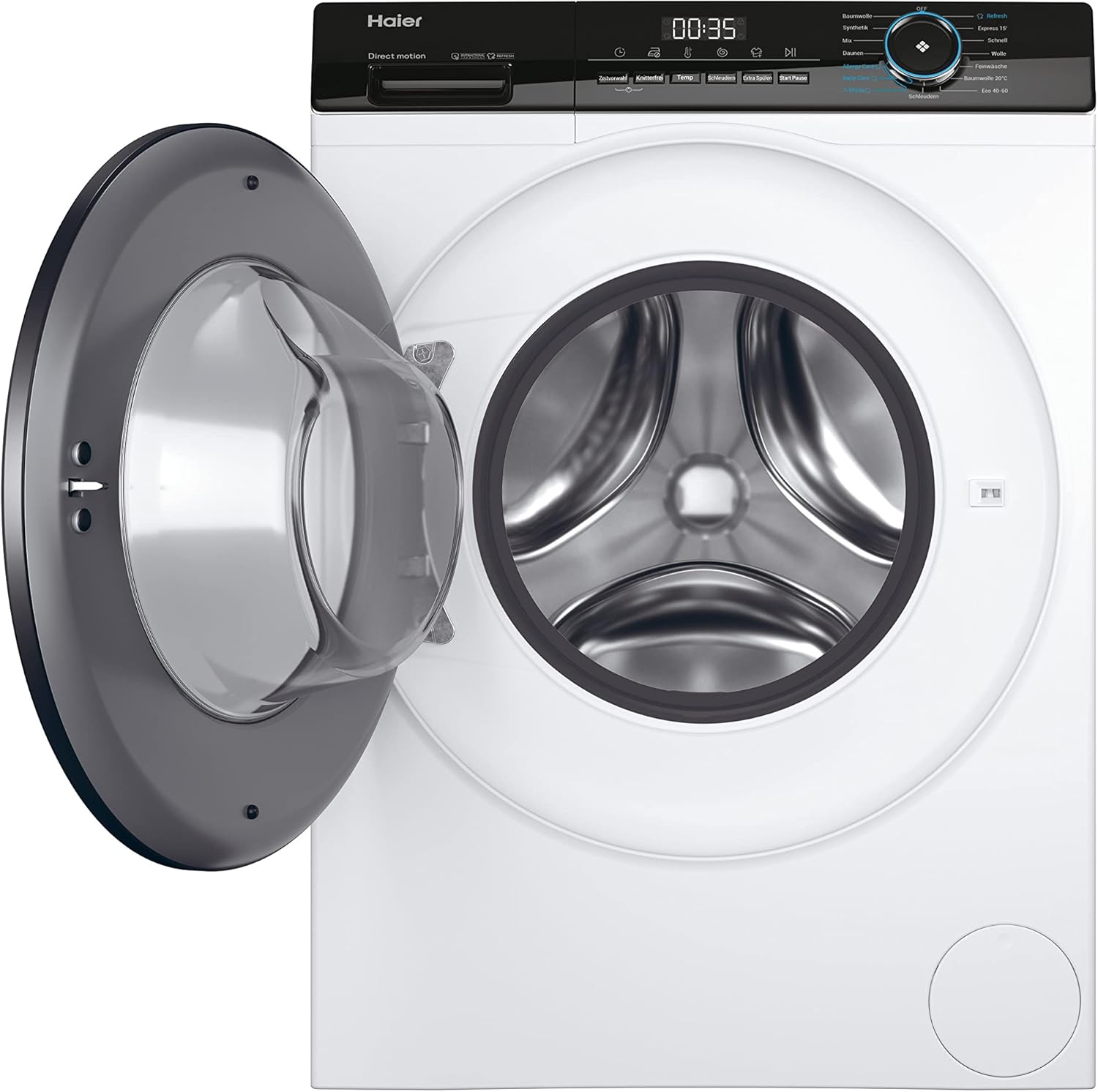 Haier I-PRO SERIE 7 HW80-B14979 Waschmaschine / 8 kg / A - beste Effizienz / Direct Motion Motor - absolut leise / XL-Trommel / Refresh-Dampfprogramm / Vollwasserschutz / ABT