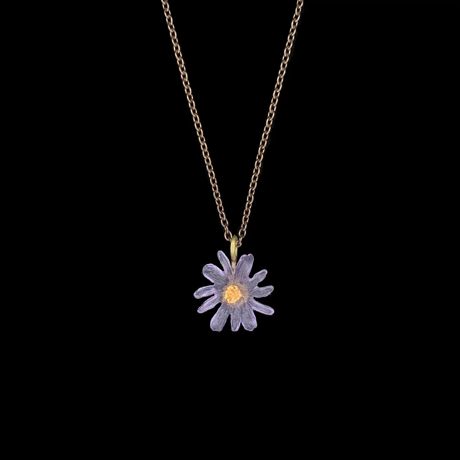 Aster - Halskette kleine Blüte