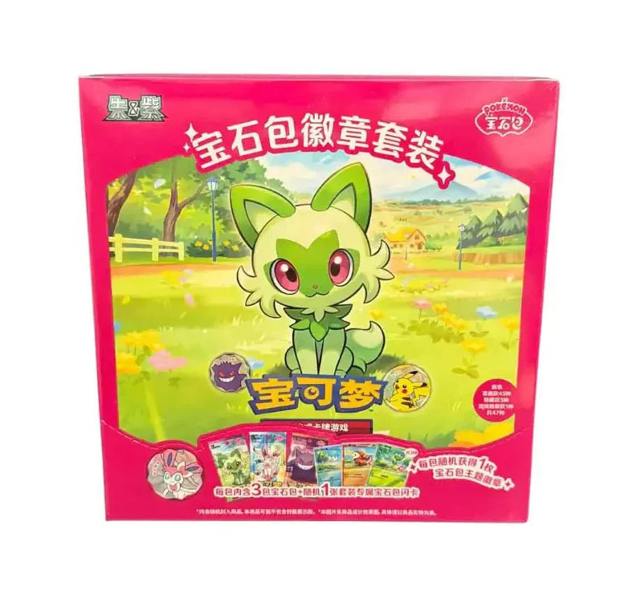 Pokemon TCG Cofanetto Pins Gem Badge Esclusiva Cinese