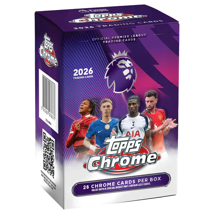 Topps Chrome Premier League 2026 Trading Cards Value Box